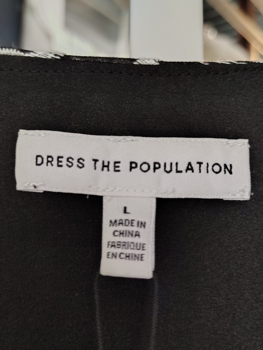 Dress The Population Ophelia Fit Flare Midi Dress V Neck Tie Waist L NWT - Picture 5 of 10